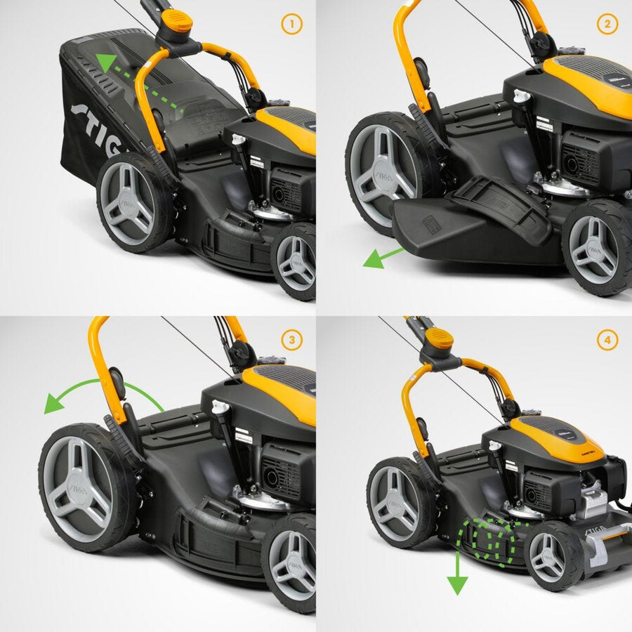 petrol lawn mower - combi 748 v